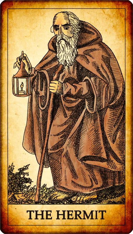 Tarot Card The Hermit 